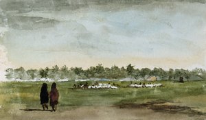 Osage Yarış Pisti, Güney Kansas, 1869-71 (kağıt üzerinde wc)